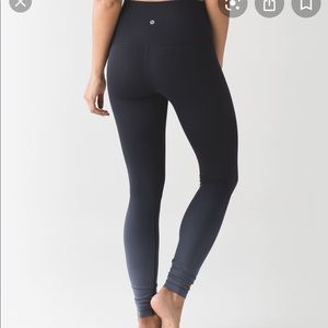 Lululemon Wunder Under Luxtreme Black Ombre 6